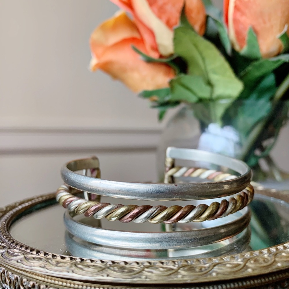 Multi Metal Cuff Bracelet